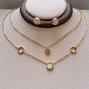 نیم ست زنانه دو ردیفه استیل کد w-se-18