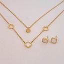 نیم ست زنانه دو ردیفه استیل کد w-se-62