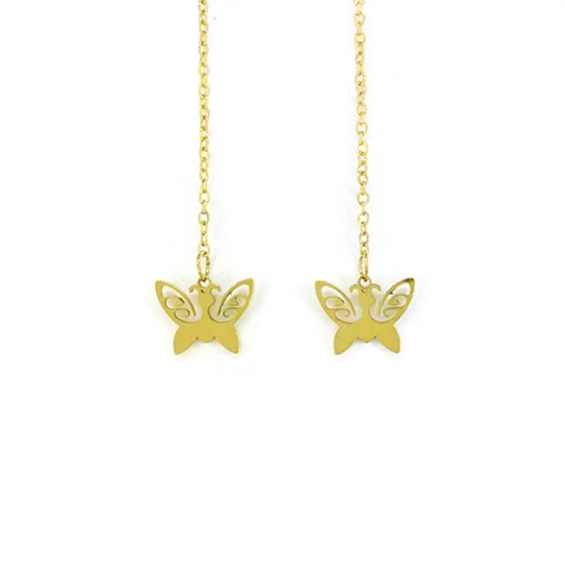 گوشواره بخیه ای مدل پروانه کد w-er-068