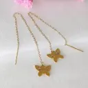 گوشواره بخیه ای مدل پروانه کد w-er-068