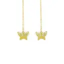 گوشواره بخیه ای مدل پروانه کد w-er-068