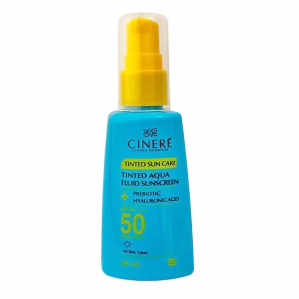ضدآفتاب فلوئید رنگی SPF50 سینره رنگ بژ روشن 50 میل