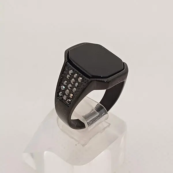 انگشتر مردانه استیل مدل مونت بلانک