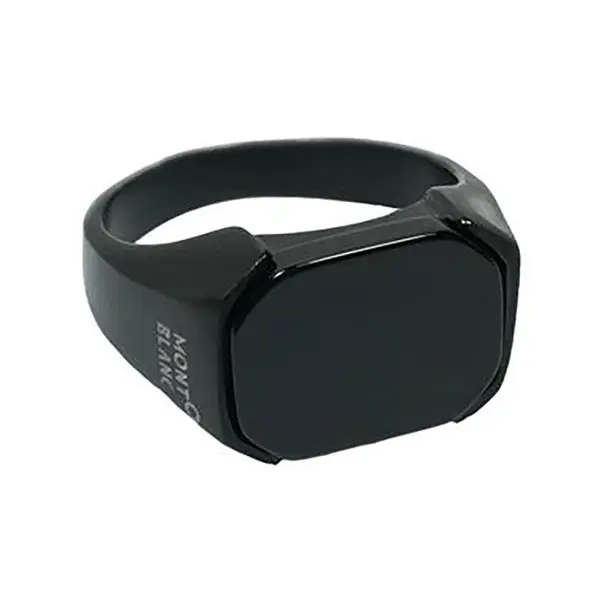 انگشتر مردانه مدل mont blanc مستطیلی استیل