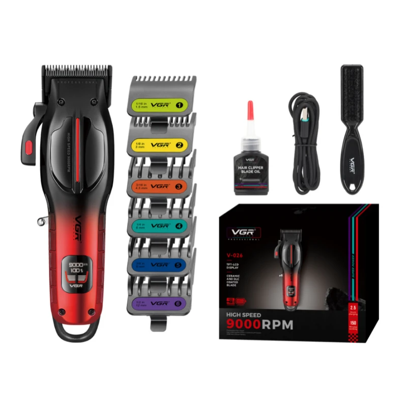 ماشین اصلاح موی سر و صورت شارژی وی جی ار مدل V-026 