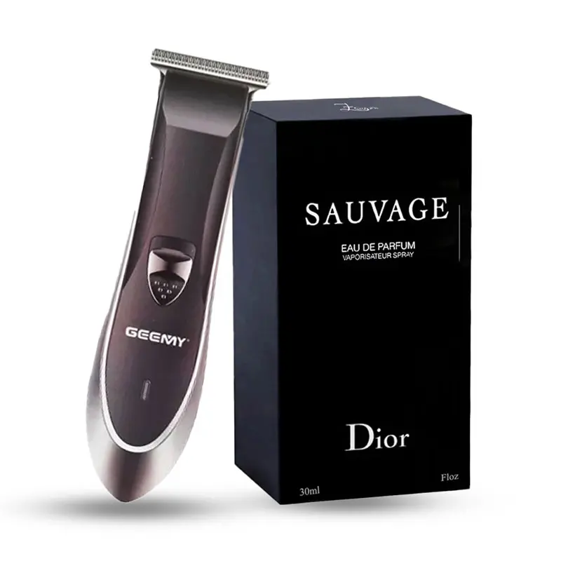 پک هدیه مردانه کد V304 - ادوپرفیوم مردانه نیفتی مدل ساواج دیور با حجم 100 میل و ماشین اصلاح جیمی مدل 8064