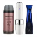 پک هدیه زنانه کد V108 - ماشین اصلاح بدن بانوان، اسپری ضد تعریق زنانه پرستیژ، عطر جیبی زنانه ژک ساف