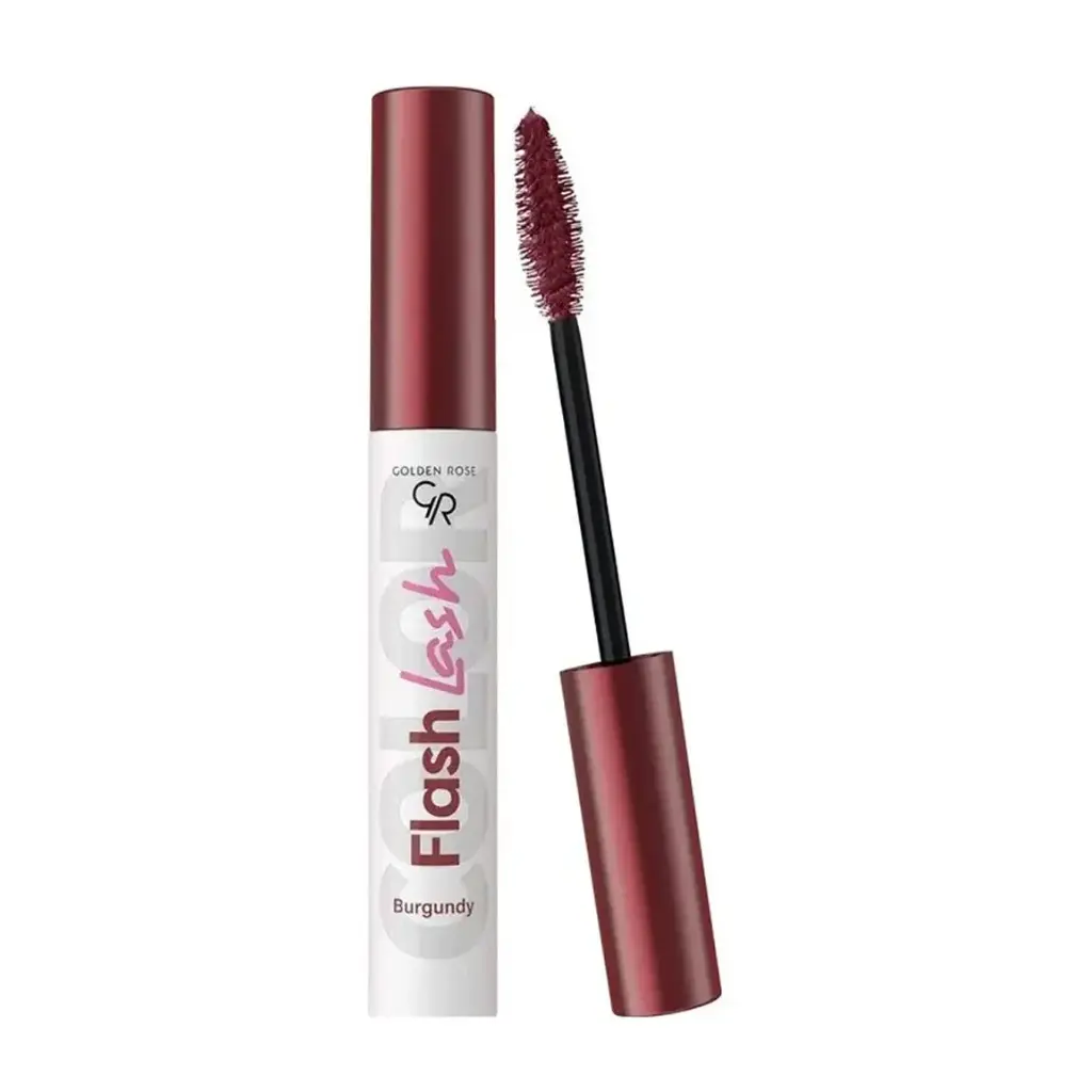 ریمل حجم‌دهنده و بلندکننده گلدن رز مدل Flash Lash Burgundy شماره 10شرابی حجم 9 میلی‌لیتر