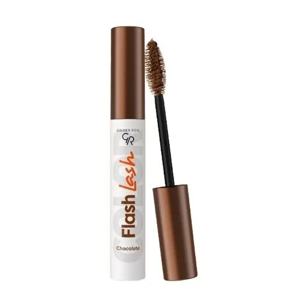 ریمل حجم‌دهنده و بلندکننده گلدن رز مدل Flash Lash CHocolate شماره 11 شکلاتی حجم 9 میلی‌لیتر