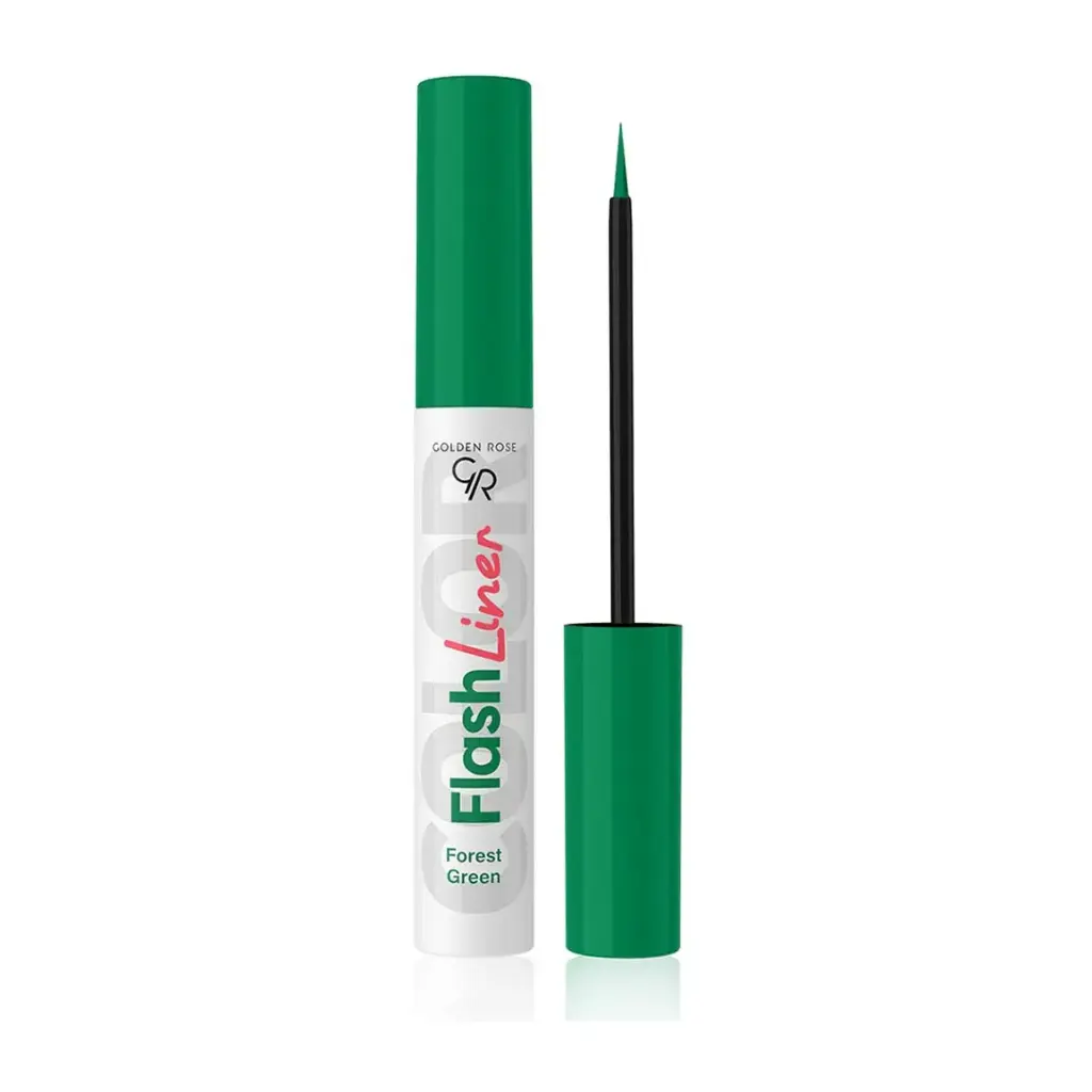 خط چشم رنگی گلدن رز مدل Flash Liner حجم 3.5 میلی لیتر شماره 102 سبز جنگلی