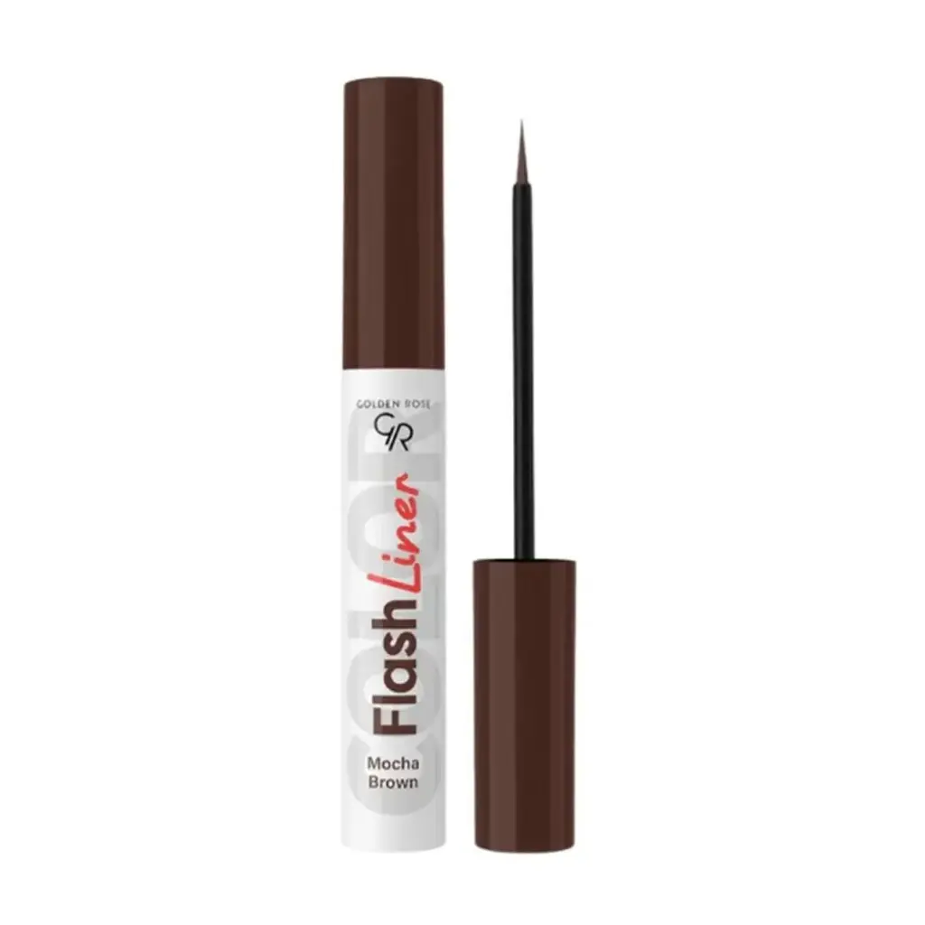 خط چشم رنگی گلدن رز مدل Flash Liner حجم 3.5 میلی لیتر شماره 108 قهوه ای موکا