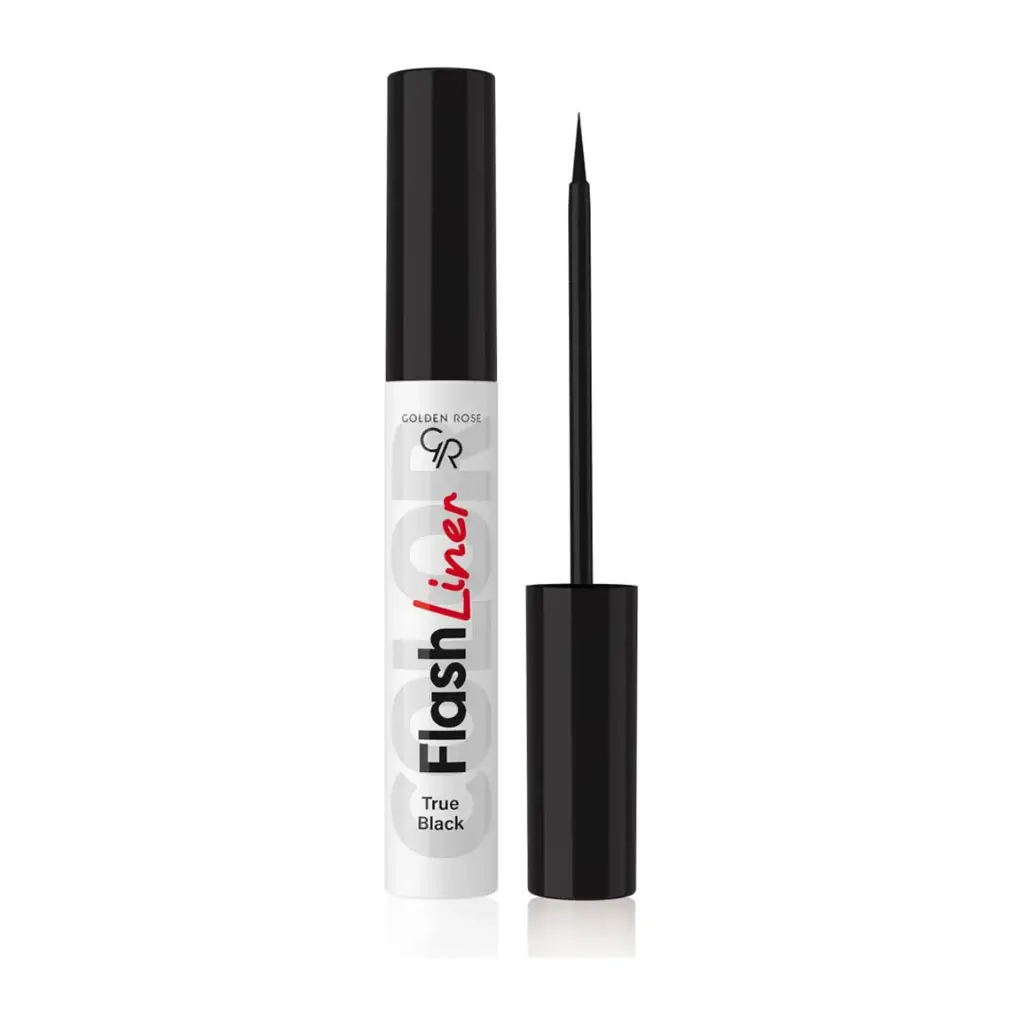 خط چشم رنگی گلدن رز مدل Flash Liner حجم 3.5 میلی لیتر شماره 112 سیاه واقعی 