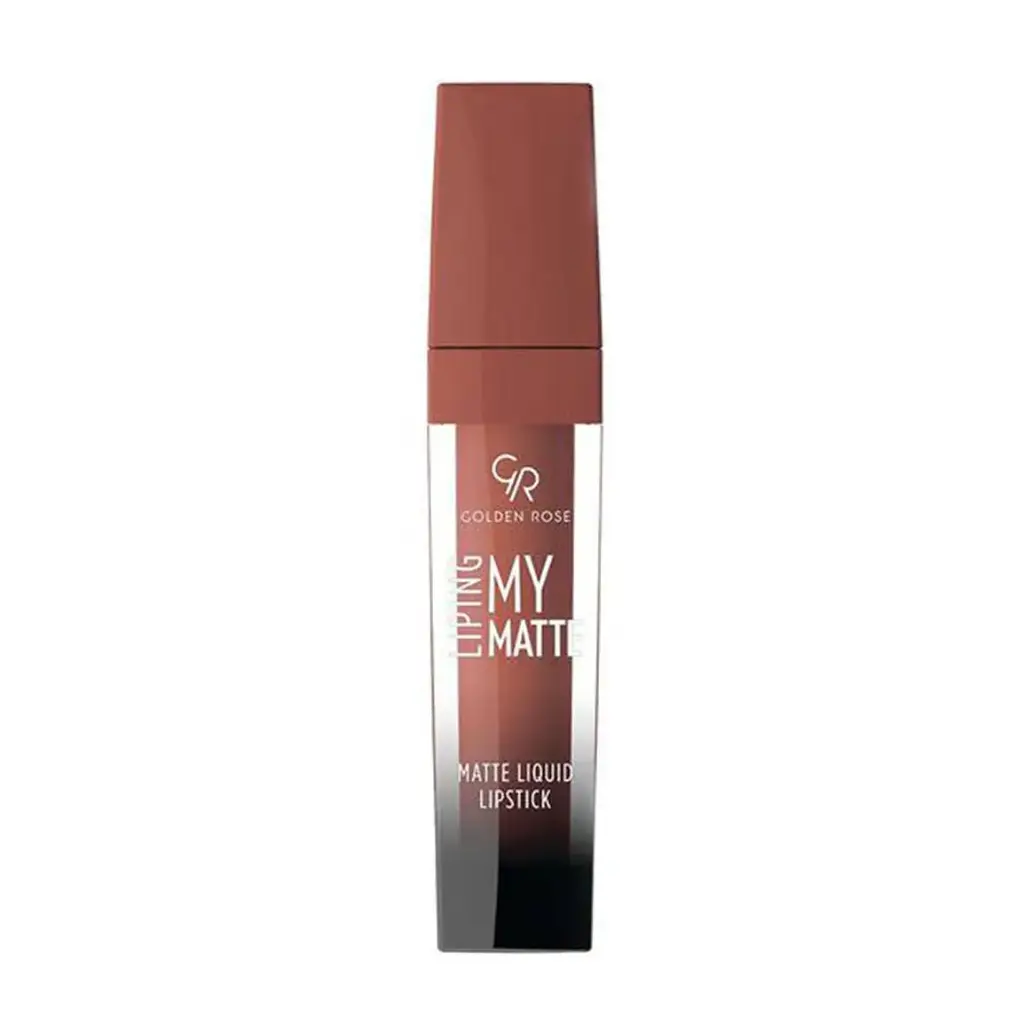رژ لب مایع مات گلدن رز مدل مدل MY MATTE LIP INK شماره 22