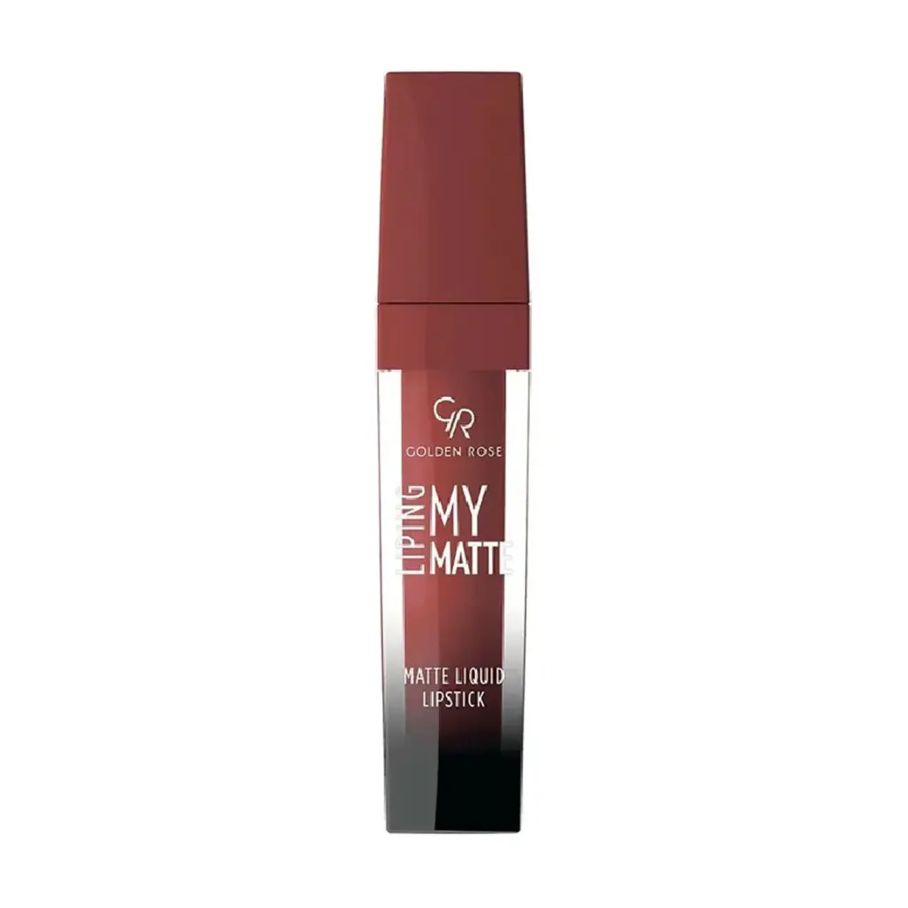 رژ لب مایع مات گلدن رز مدل مدل MY MATTE LIP INK شماره 27