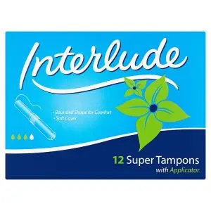 تامپون Interlude سبز سوپر اپلیکاتوردار 12 عددی 