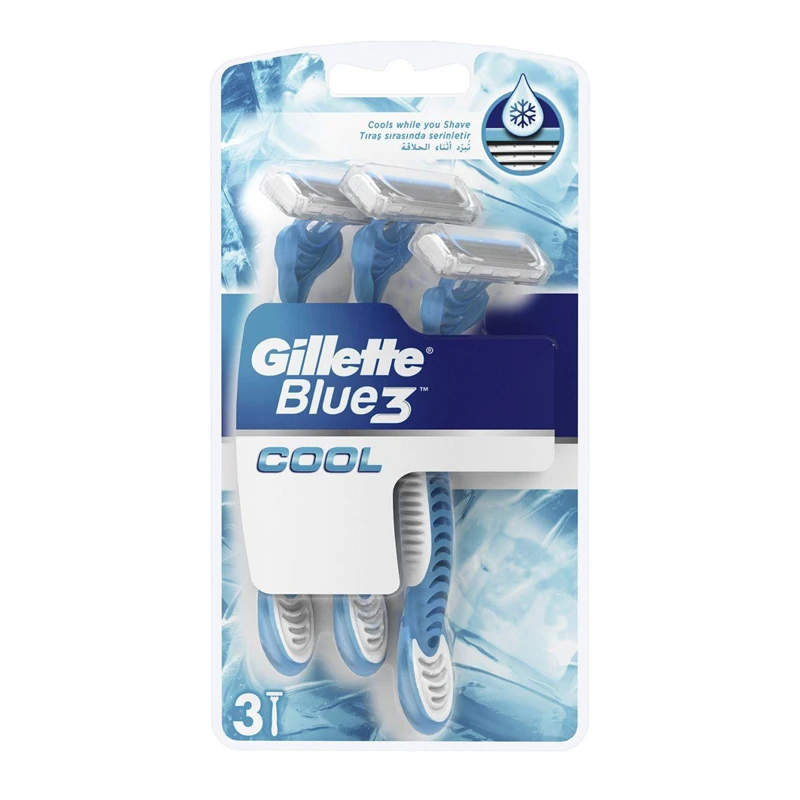خود تراش ژیلت Blue 3 مدل Cool بسته 3 عددی 