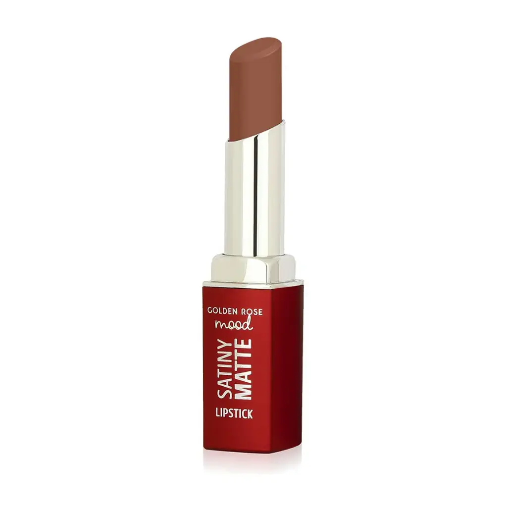 رژ لب جامد گلدن رز مدل Satiny Matte شماره 01
