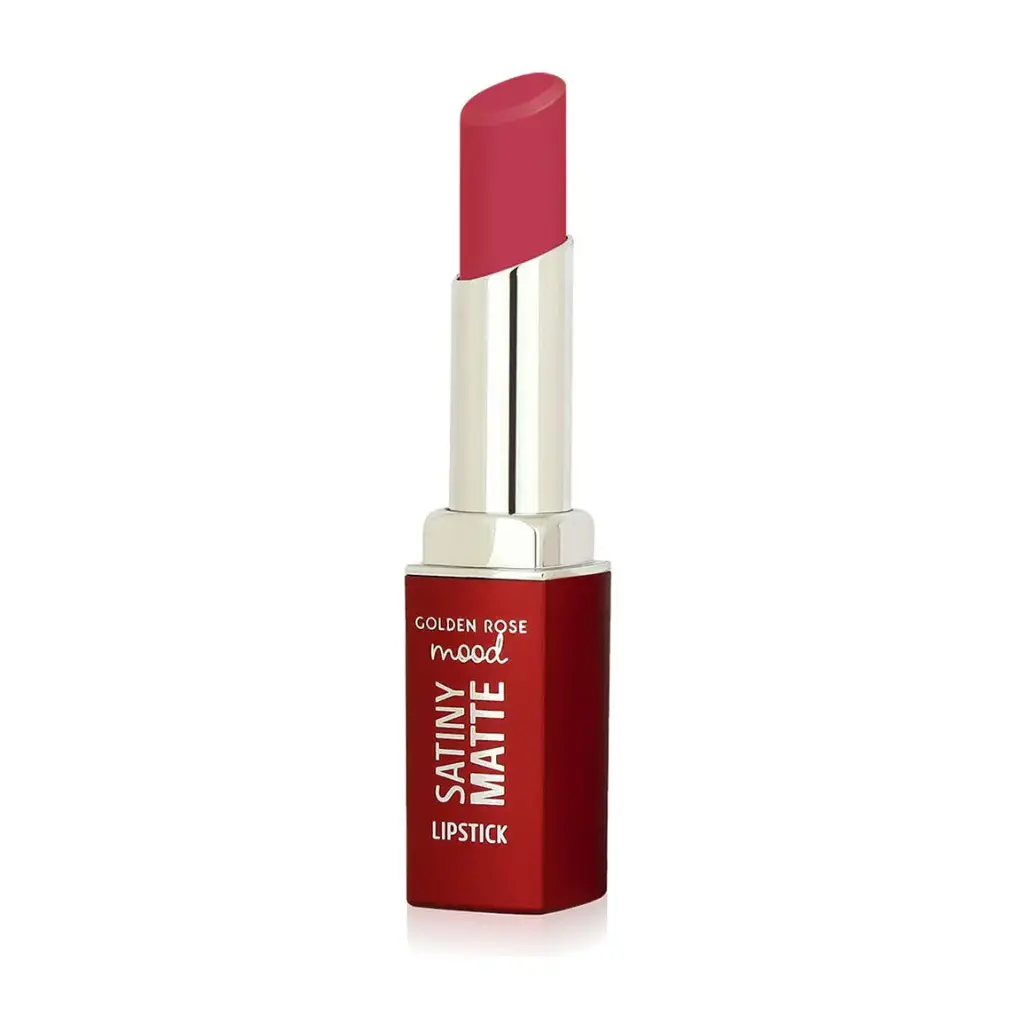 رژ لب جامد گلدن رز مدل Satiny Matte شماره 08
