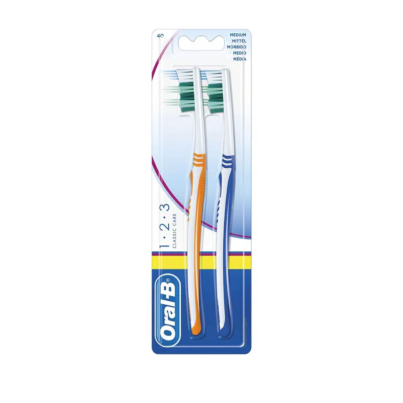 مسواک اورال بی مدل 1.2.3 Classic Care Medium
