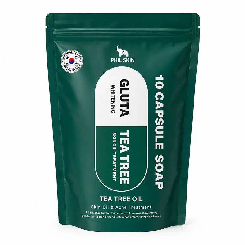 صابون شستشو ضد جوش فیل اسکین مدل tea tree مناسب برای پوست های چرب وزن 105 گرم بسته 10 عددی