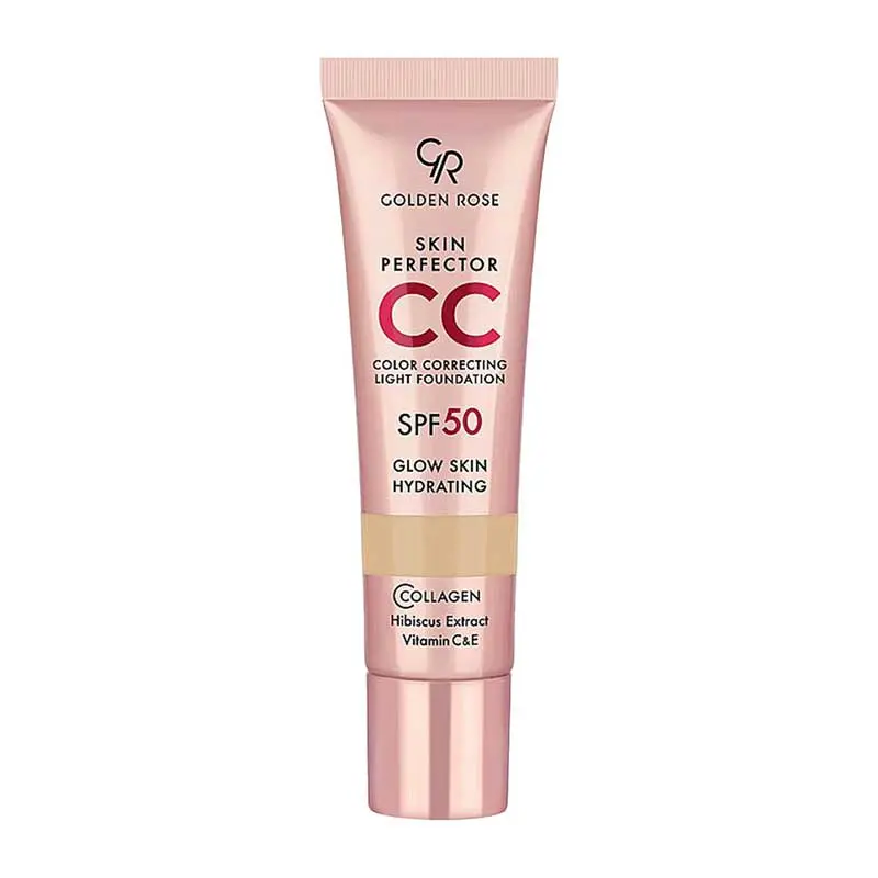 سی سی کرم گلدن رز با SPF50 کرم پودری حجم 30 میلی لیتر شماره 105