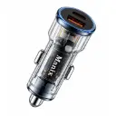 شارژر فندکی خودرو مانیکس مدل MA-1012 دو پورت USB و Type-C توان 55 وات