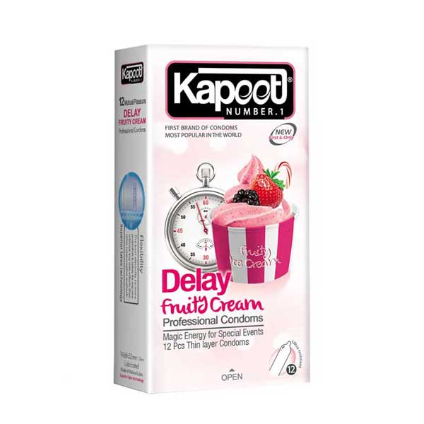 کاندوم کاپوت مدل Fruity cream بسته 12 عددی