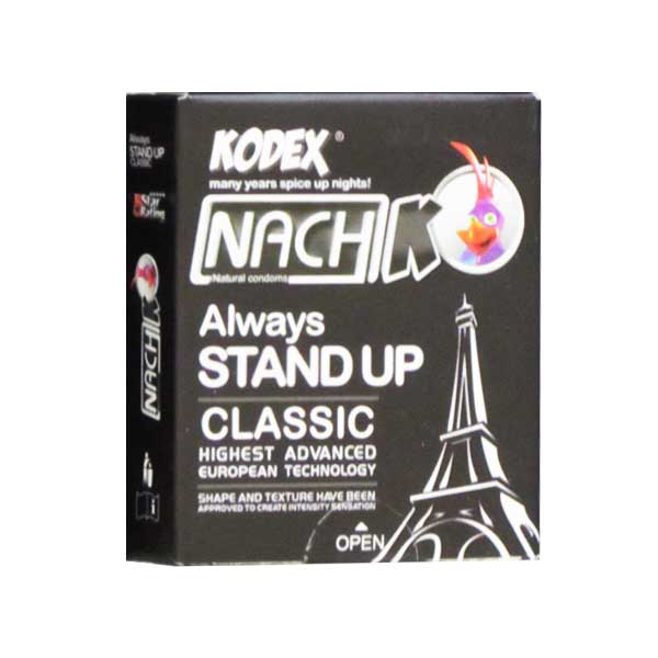 کاندوم کلاسیک کدکس بسته سه عددی nach kodex stand up classic
