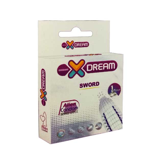 کاندوم فضایی شمشیری ایکس دریم مدل Sword بسته 1 عددی