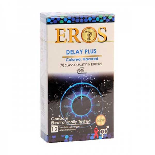کاندوم اروس مدل Delay Plus بسته 12 عددی