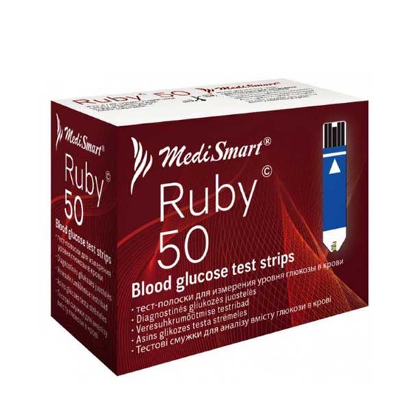 نوار تست قند خون مدی اسمارت مدل رابی Medi Smart ruby