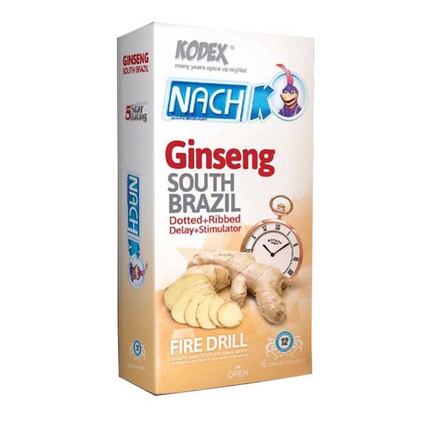 کاندوم کدکس مدل ginseng بسته 12 عددی