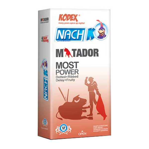 کاندوم خاردار و حلقوی کدکس مدل Matador بسته 12 عددی