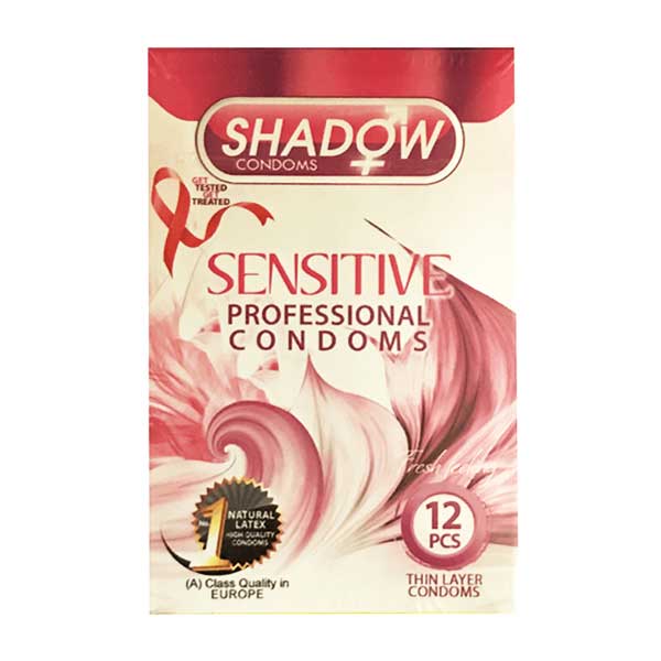 کاندوم شادو مدل حساس Sensitive بسته 12 عددی