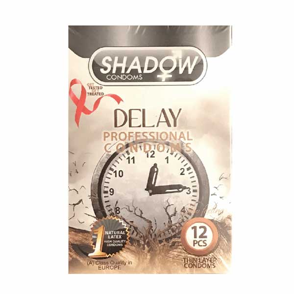 کاندوم شادو مدل تاخیری Delay بسته 12 عددی