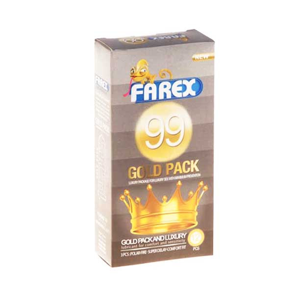 کاندوم طلایی فارکس 99 Farex Gold