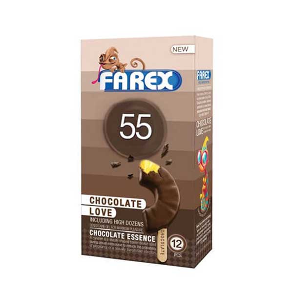 کاندوم شکلاتی فارکس 55 Chocolate Love