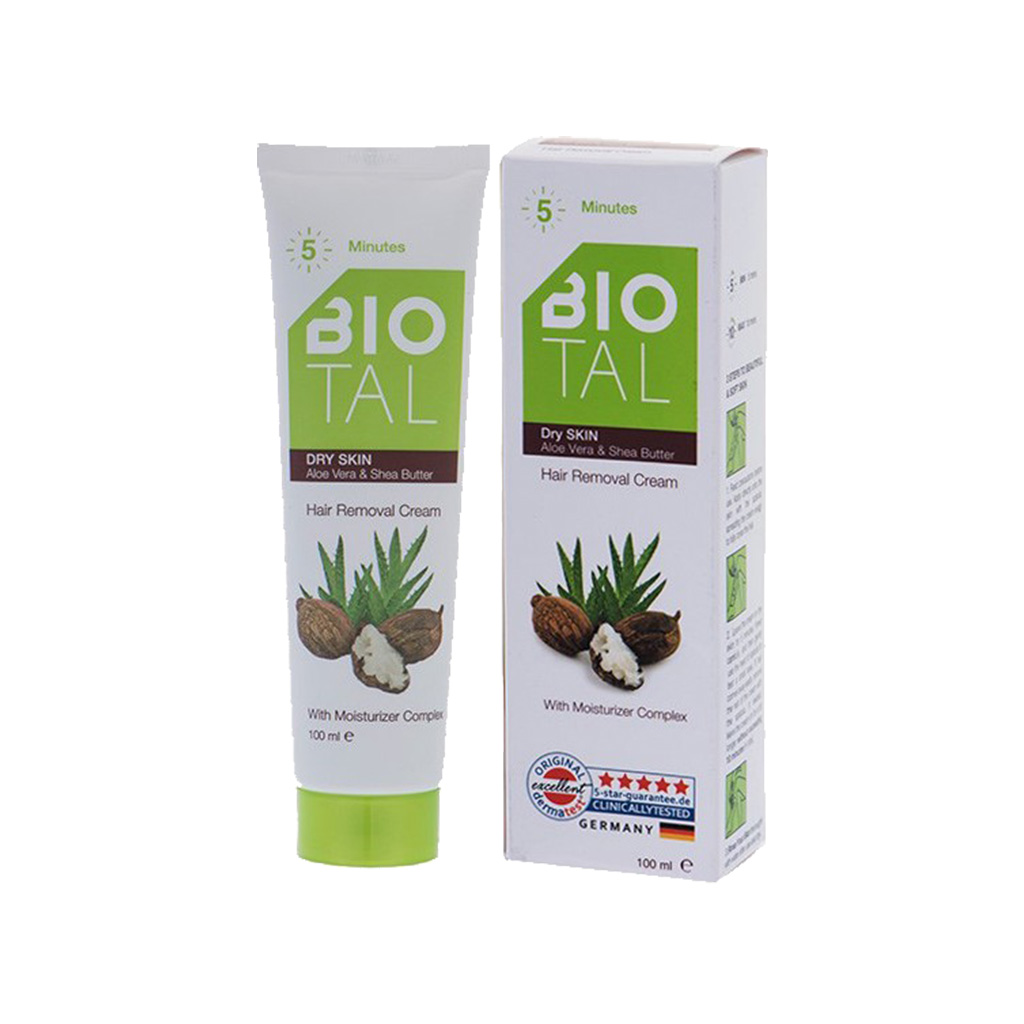 کرم موبر بدن بیوتال BIOTAL مخصوص پوست خشک
