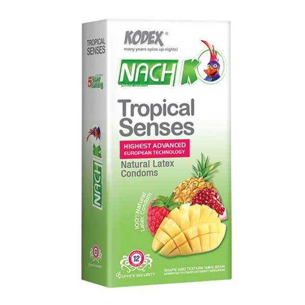 کاندوم کدکس مدل Tropical Senses با رایحه میوه های گرمسیری