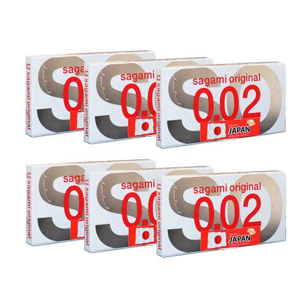 6 بسته دو عددی کاندوم ساگامی سایز نرمال Sagami Original