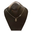 گردنبند نقره زنانه عیار 925 کد G08