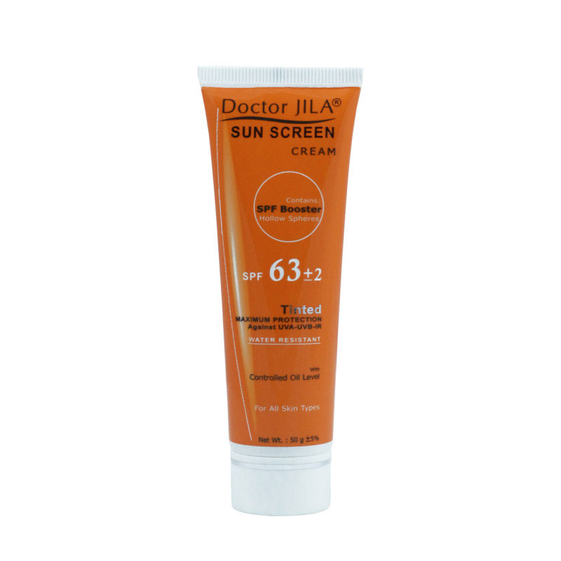 کرم ضدآفتاب رنگی دکتر ژیلا Spf63 حجم 50 گرم