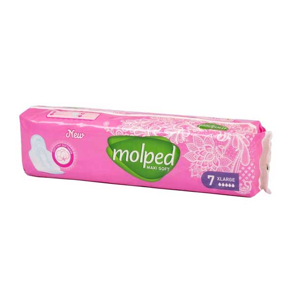 نوار بهداشتی مولپد ضخیم پنبه ای سایز خیلی بزرگ 7 عددی
