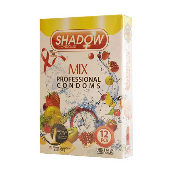 کاندوم شادو مدل mix بسته 12 عددی