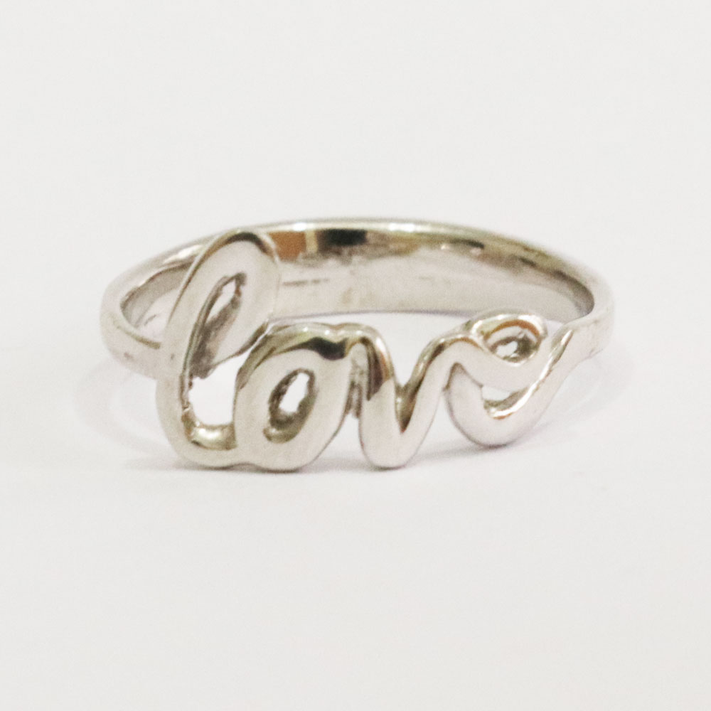 انگشتر نقره مدل love