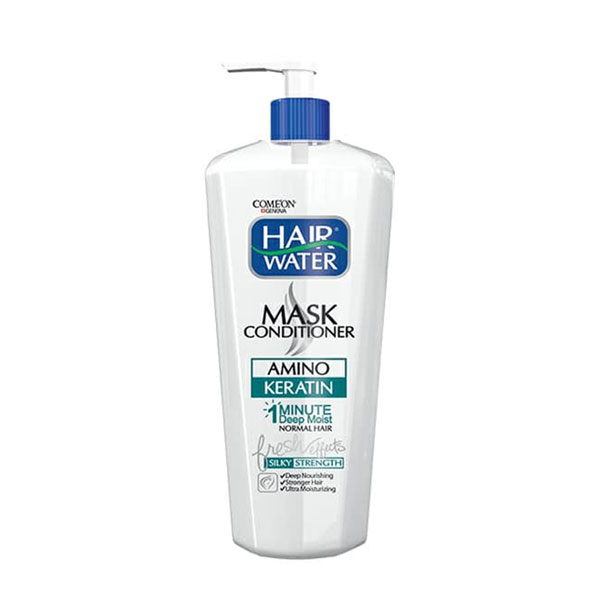 ماسک مو کامان مدل هير واتر حاوی کراتین مناسب موهای معمولی و کمی  چرب حجم 400 میل
