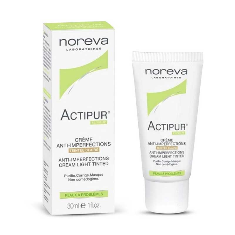 کرم ضد جوش BB نوروا مدل Actipur رنگ بژ روشن