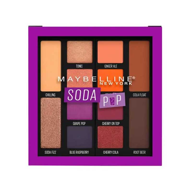 پالت سایه چشم 12 رنگ میبلین مدل Soda Pop