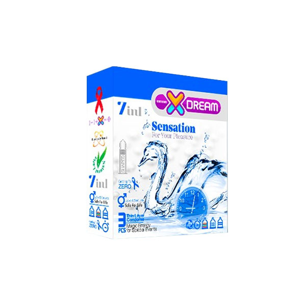 کاندوم ایکس دریم مدل sensation بسته سه عددی