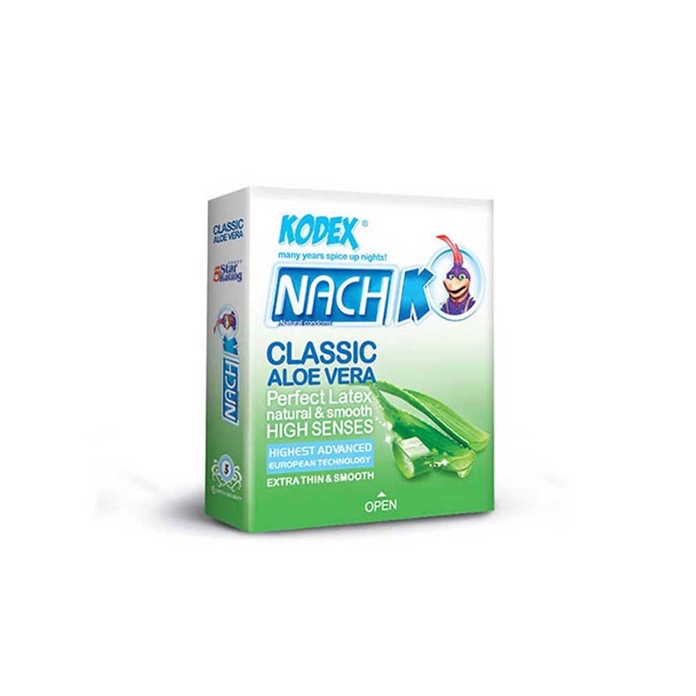 کاندوم کلاسیک آلوئه ورا کدکس بسته 3 عددی